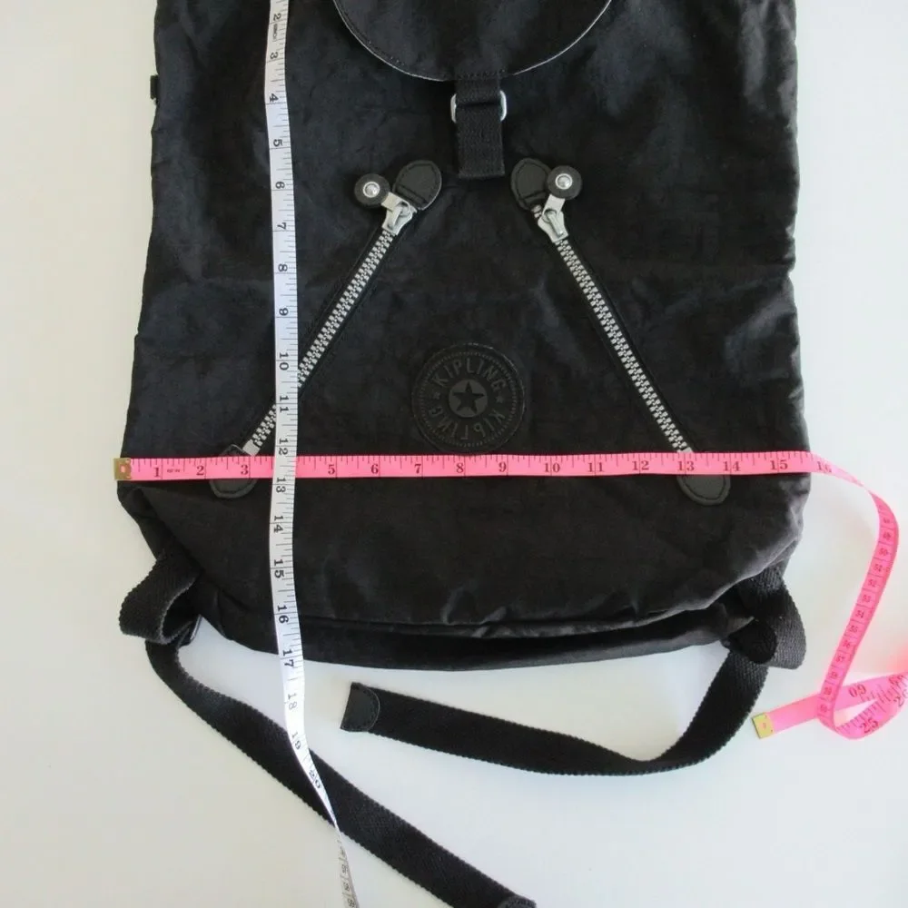 Kipling Heritage Drawstring Backpack in Black Nylon
